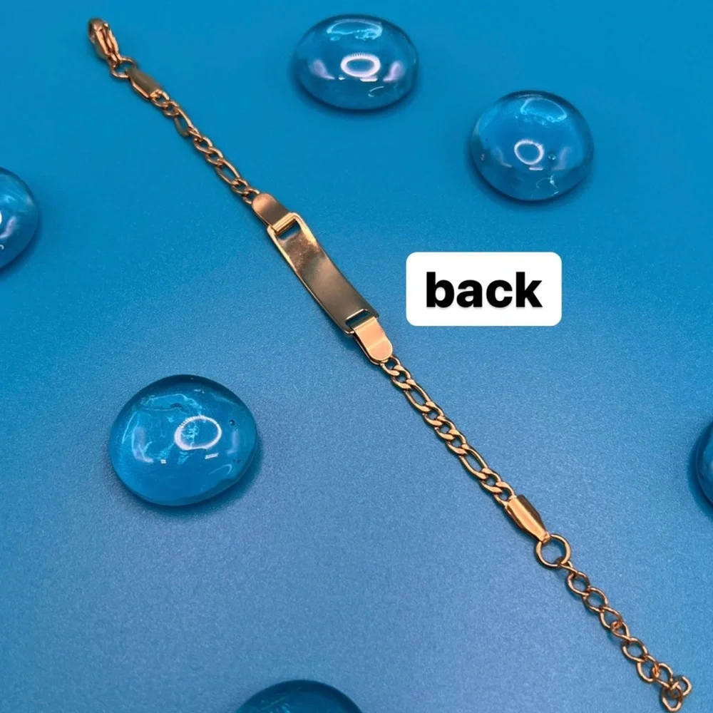 🆕 Baby / Toddler Bracelet 18k Gold Plated Anti Allergy / Tarnish Free /N… - Picture 9 of 14
